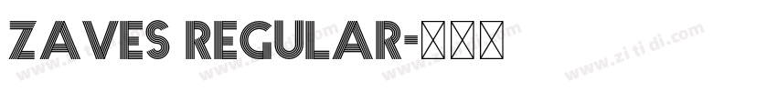 ZAVES REGULAR字体转换